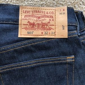 Mens Levis 501 Shrink to Fit
